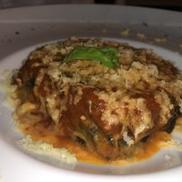 Parmigiana di melanzane vegan at Cavo Bistrot in Cagliari