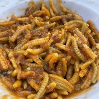 Typical Sardinian pasta  at Cavo Bistrot in Cagliari