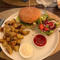 Cavo burger at Cavo Bistrot in Cagliari