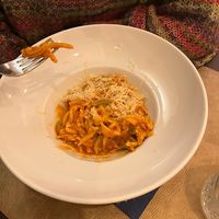 Saffron pasta at Cavo Bistrot in Cagliari