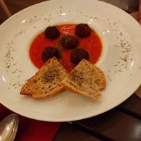 Plantbased meatballs at Cavo Bistrot in Cagliari