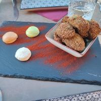 Mushroom croquettes at Cavo Bistrot in Cagliari