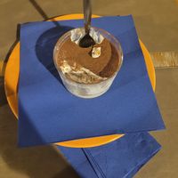 Vegan tiramisu (WOWWWWW) at Cavo Bistrot in Cagliari