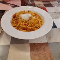 Sardinische Pasta (eine Art Bolognese) at Cavo Bistrot in Cagliari