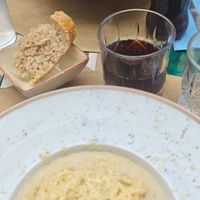 Spaghetti with cashews and sardinian pasta with pomodoro at Cavo Bistrot in Cagliari