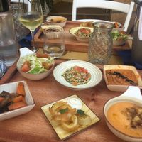 business lunch option - tapas like 6 dishes  at Cavo Bistrot in Cagliari