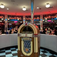 renovated mel’s!  at Universal Studios - Mel's Drive-In in Orlando