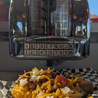 Vegan Field Roast Chili Dog at Universal Studios - Mel's Drive-In in Orlando