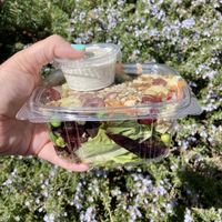 Small “designer” salad with vegan ranch dressing  at Health Habit in Valley Springs
