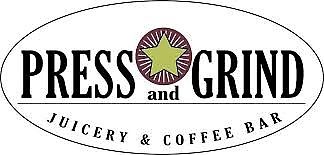 Logo at Press and Grind Cafe in Fort Lauderdale