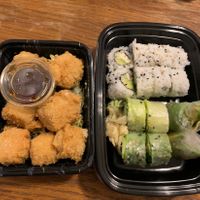 Crispy tofu, buddha roll, & clear conscience rolls   at Taste in Gainesville