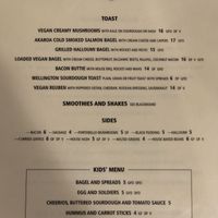 All day breakfast menu at Origin in Petone