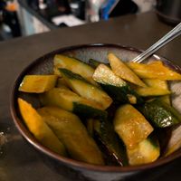 Spicy (and very garlicky) cucumbers at DanDan Rittenhouse in Philadelphia