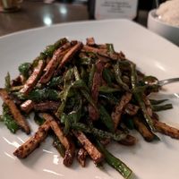 Long hot peppers with pressed tofu was a winner at DanDan Rittenhouse in Philadelphia
