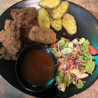 Jackfruit Fish and Chips  at Squeeze Me in Arugam Bay