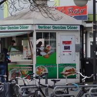 The snackbar at Berliner Gemüse Döner in Saarbrucken
