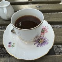 Americano and hot oat milk   at Zanzibar in Prague