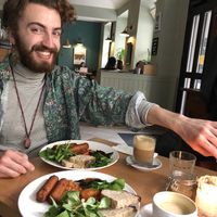 Full English breakfast at Zanzibar in Prague