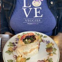 Seitan wrap at Cosmic Kitchen in Plymouth