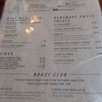 Menu at Cosmic Kitchen in Plymouth