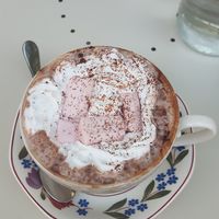 Hot chocolate at Cosmic Kitchen in Plymouth