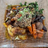 Sunday lunch  at Cosmic Kitchen in Plymouth