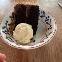 Salted caramel cake  at Cosmic Kitchen in Plymouth