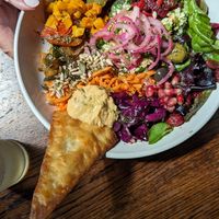 Salad bowl at Cosmic Kitchen in Plymouth