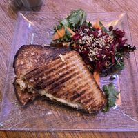 reuben toastie   at Cosmic Kitchen in Plymouth