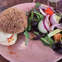 Best vegan scotch egg ever? at Cosmic Kitchen in Plymouth