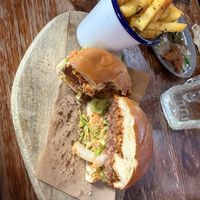 Our meat eater in the group though this was the best burger they’re had in a long time ‘despite it not being meat'  at Cosmic Kitchen in Plymouth