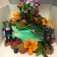 feest taart met choco amandelbrownie aan de binnenkant at Klein Geluk Ontbijt in Heemskerk