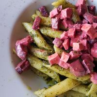 Pasta al pesto at Mandrágora  in Getxo