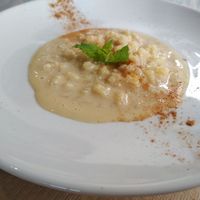 Arroz con leche vegetal at Mandrágora  in Getxo
