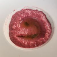 Hummus de remolacha at Mandrágora  in Getxo