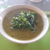 Vegetable soup at Mandrágora  in Getxo