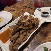 Fried mushrooms  at LuAnne's Wild Ginger - Carroll Garden in Brooklyn
