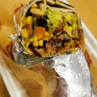 Vegan burrito at Taco Rico in Geneva