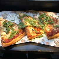 Flatiron and Brooklyn slices (vegan) at Slice of New York in Stockholm