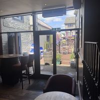 Beer garden   at The Crown Inn in Biggar