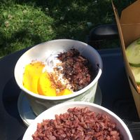 Mango sticky rice at Mugi in Toronto