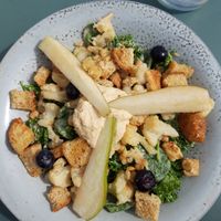 Cauliflower caesar salad bowl at Roots Helsinki in Helsinki