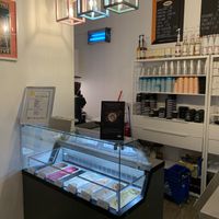 Cafe counter  at Simply Cheesecake in Gateshead