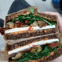 Grilles vegetables stulle vegan at Haferkater - Hbf Dresden in Dresden