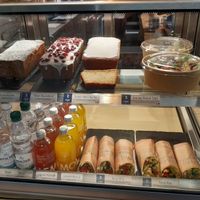 Cakes, salads, and wraps - all vegan. at Haferkater - Hbf Dresden in Dresden