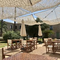 Terrace at Curolla Petit Hotel in Mallorca