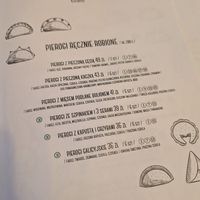 menu at Karmnik in Warsaw