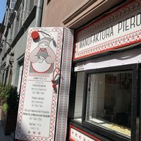 Pierogi window at Karmnik in Warsaw