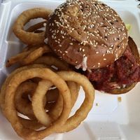 Vegan Meatball Cosmo  at Johnson's Cafe in Montoursville