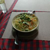 Thukpa at Aakama in Manali